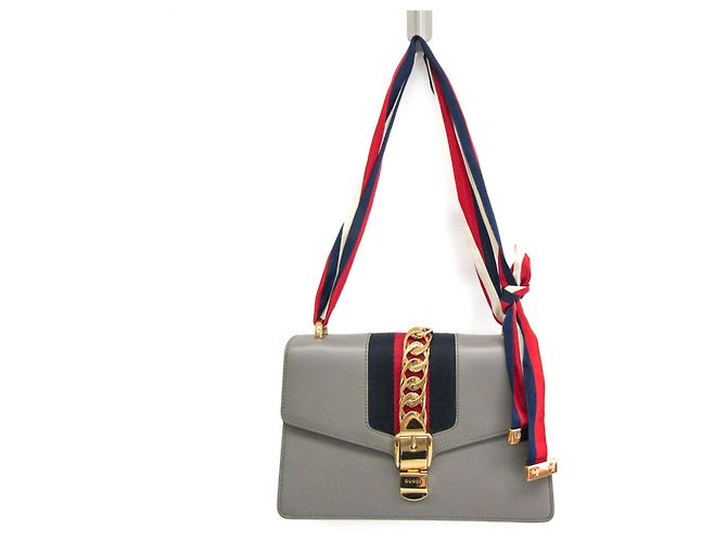 Borsa a spalla in pelle donna Gucci Sylvie 421882 Marrone - vista 3