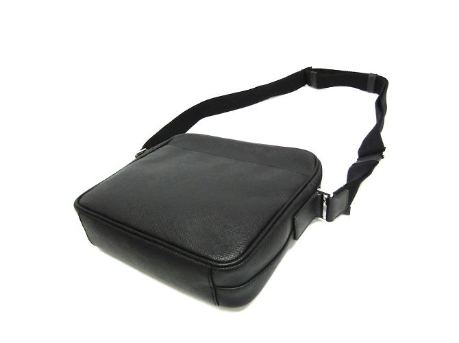 Borsa a spalla in pelle Saffiano per uomo Prada Nero - vista 2
