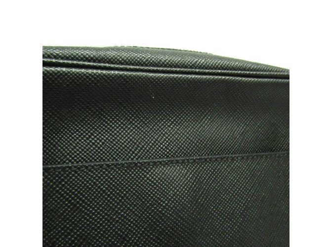 Borsa a spalla in pelle Saffiano per uomo Prada Nero - vista 6