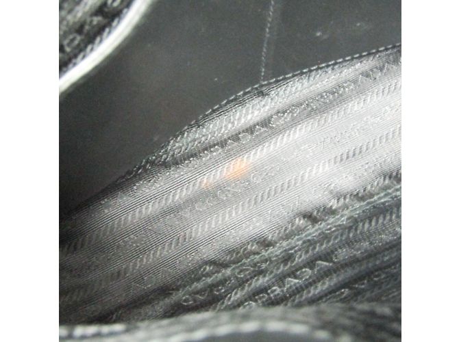 Borsa a spalla in pelle Saffiano per uomo Prada Nero - vista 8