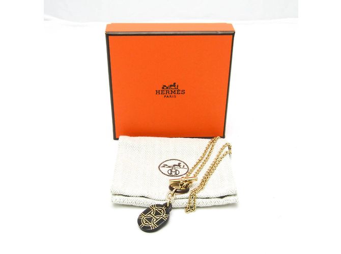 Chaîne d'ancre Collana pendente Chaine d'Ancre Dre di Hermès Marrone D'oro - vista 9