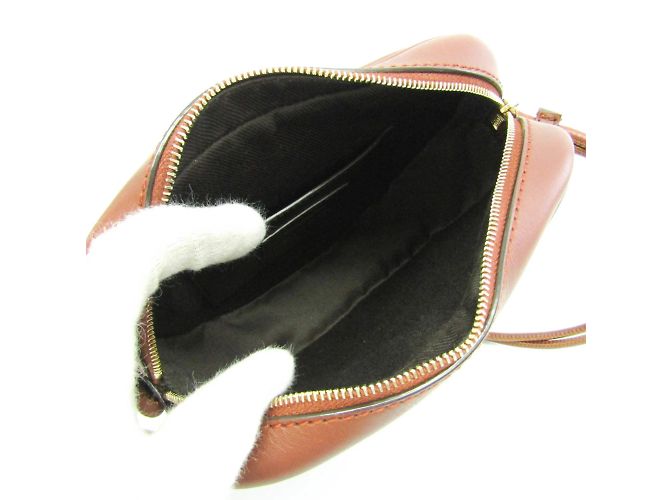 Borsa a spalla in pelle marrone Yves Saint Laurent - vista 3