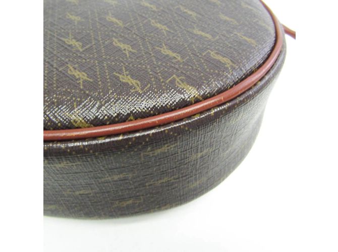 Borsa a spalla in pelle marrone Yves Saint Laurent - vista 4