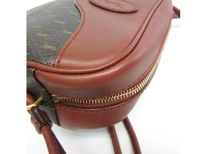 Borsa a spalla in pelle marrone Yves Saint Laurent - vista 6
