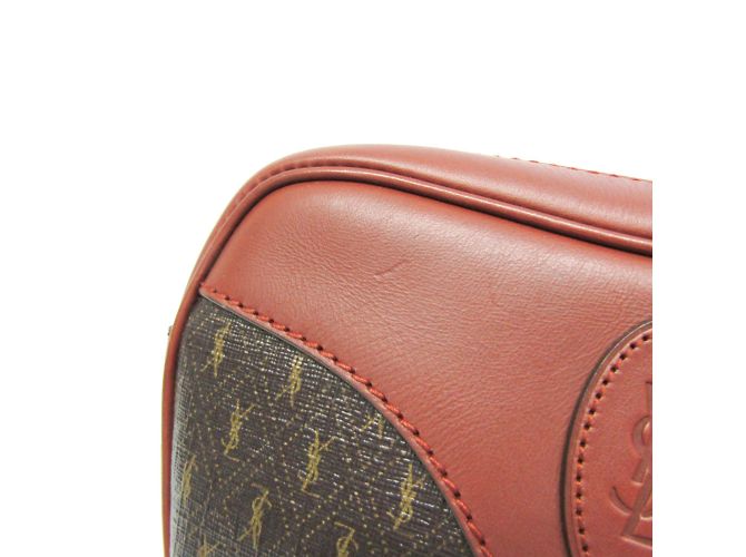 Borsa a spalla in pelle marrone Yves Saint Laurent - vista 7