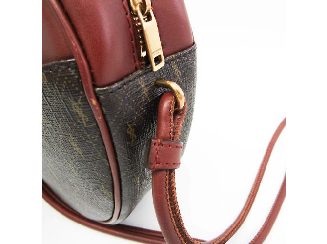 Borsa a spalla in pelle marrone Yves Saint Laurent - vista 9