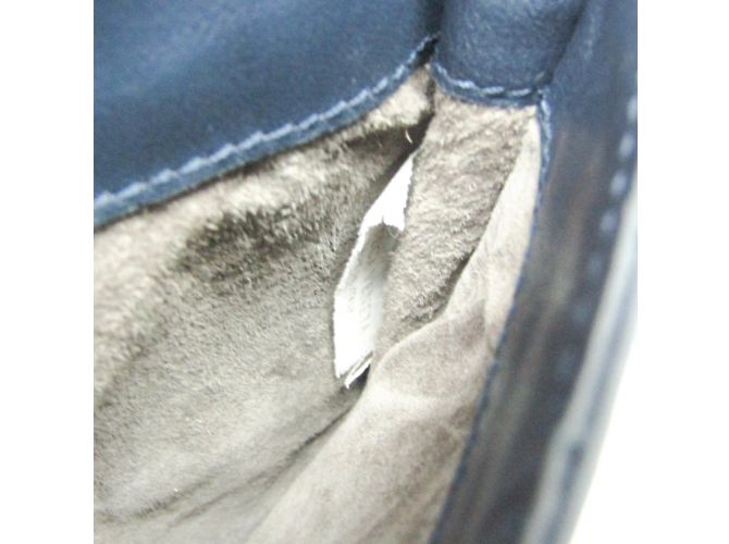 Bottega Veneta Intrecciato Mini Double Face Clutch e Borsa a Spalla Blu navy - vista 10