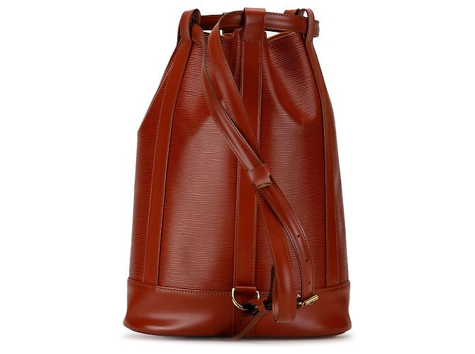Louis Vuitton Marrone Epi Randonnee PM - vista 3