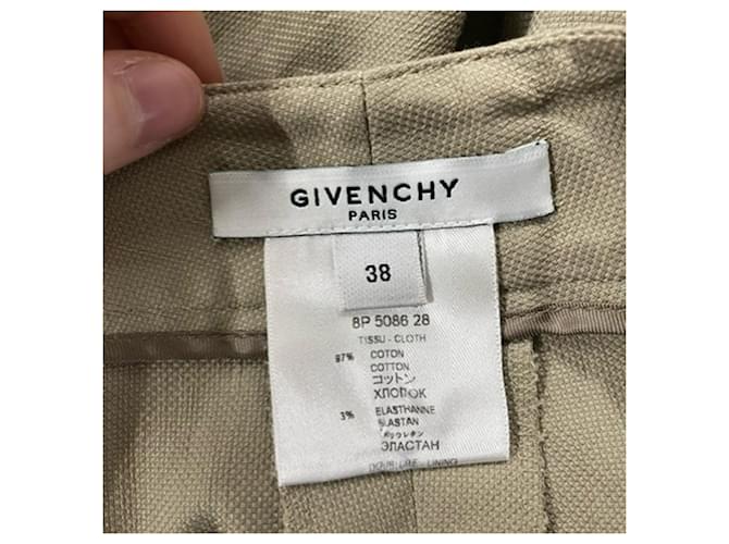 Pantalones rectos Givenchy en algodón beige - vista 3