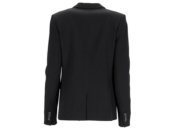 Theory Blazer Matilda em lã preta - vista 3