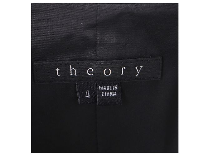 Theory Blazer Matilda em lã preta - vista 4