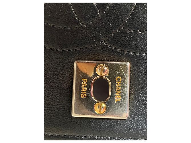 Chanel Mademoiselle Mini Borsa Nera in Pelle Nero - vista 12
