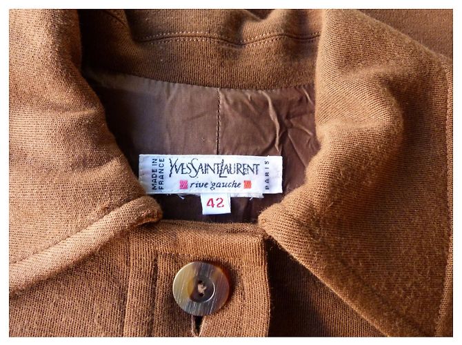Yves Saint Laurent Wollkleid Braun - Ansicht 6