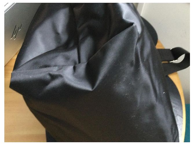 Longchamp Le Pliage M Borsa a mano in nylon nero - vista 5