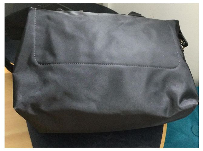 Longchamp Le Pliage M Borsa a mano in nylon nero - vista 6