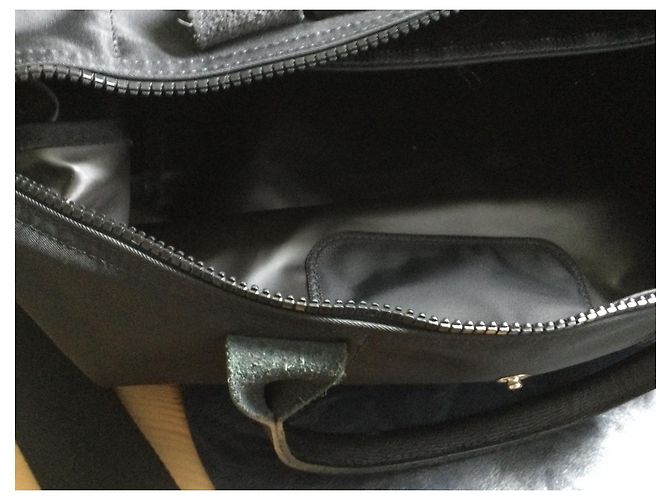 Longchamp Le Pliage M Borsa a mano in nylon nero - vista 8