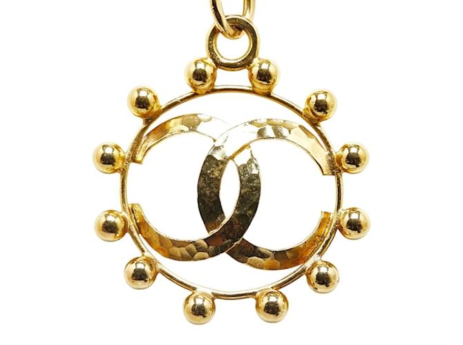Collar Péndulo Chanel Coco Mark Dorado - vista 3
