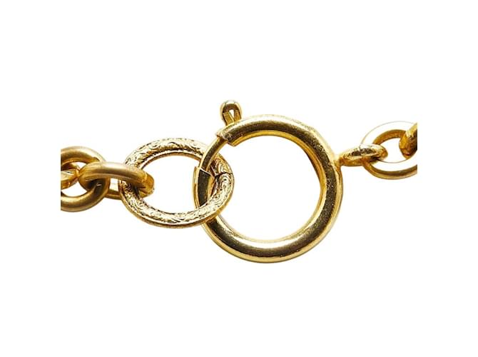 Collar Péndulo Chanel Coco Mark Dorado - vista 5