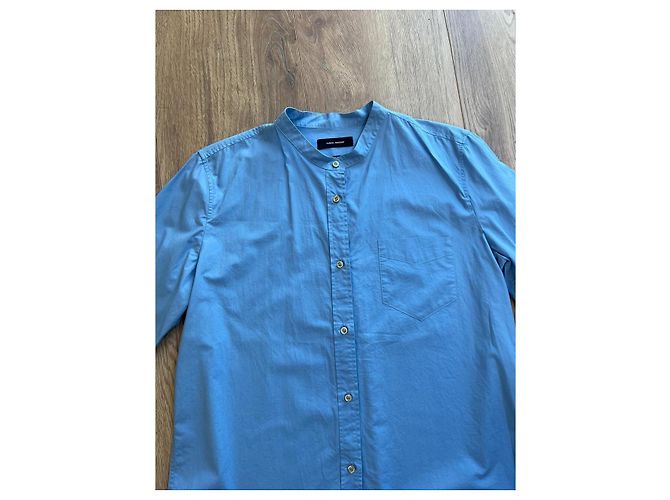 Camisa Isabel Marant de algodón azul - vista 10
