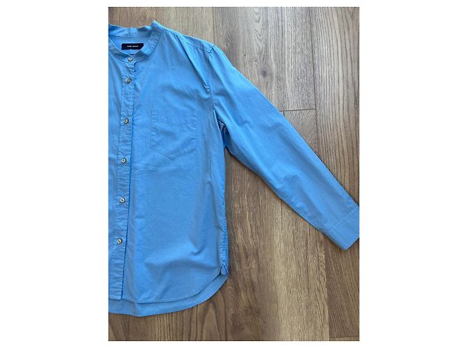 Camisa Isabel Marant de algodón azul - vista 5