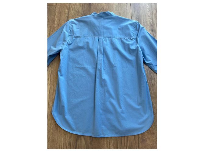 Camisa Isabel Marant de algodón azul - vista 7