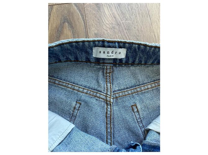 Pantaloncini Sandro in cotone blu - vista 3