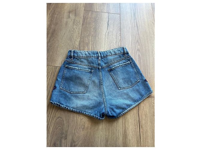 Pantaloncini Sandro in cotone blu - vista 5