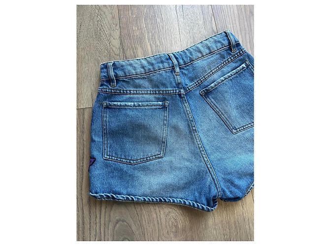 Pantaloncini Sandro in cotone blu - vista 7