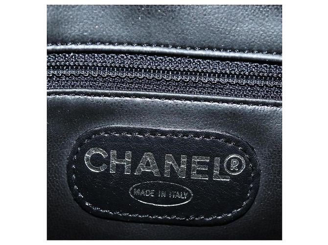 Vanity CHANEL COCO Marca Pochette Cosmetica Smalto Nero Oro CC Auth bs16594 D'oro - vista 17