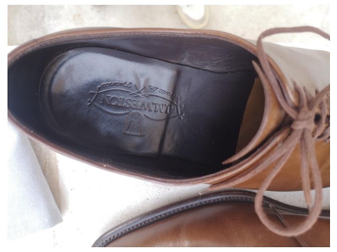 J.M. WESTON Flore 402 Scarpe stringate in pelle marrone - vista 3