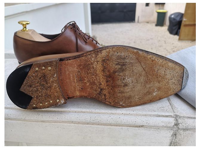 J.M. WESTON Flore 402 Scarpe stringate in pelle marrone - vista 5