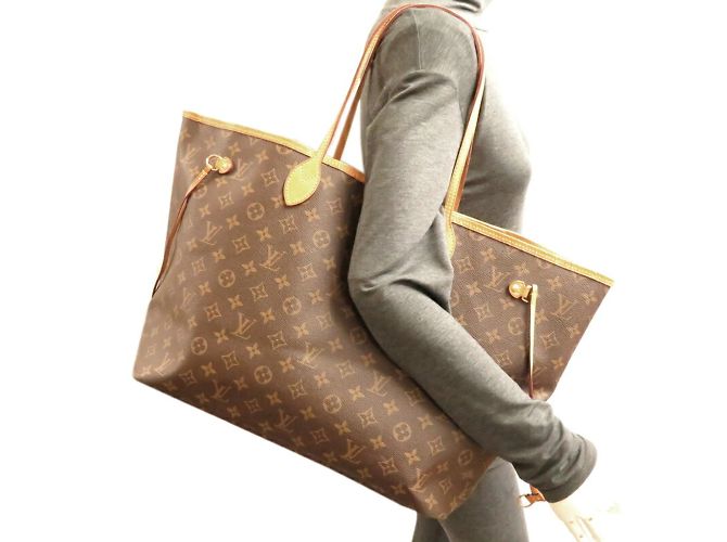 Neverfull GM Tote Bag mit Louis Vuitton-Initialen Braun Monogramm - Ansicht 10