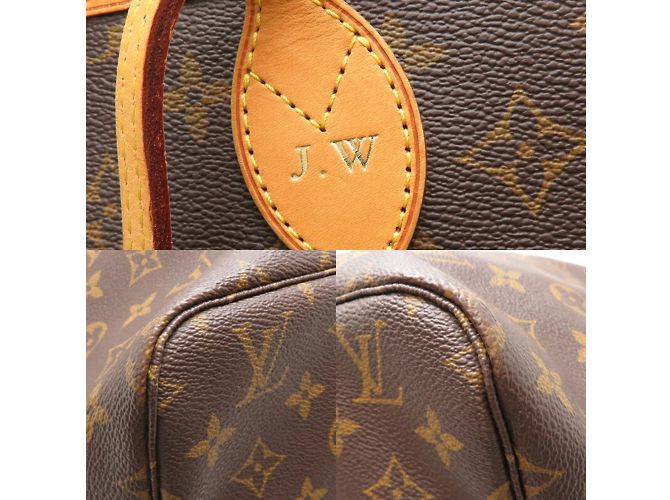 Neverfull GM Tote Bag mit Louis Vuitton-Initialen Braun Monogramm - Ansicht 8