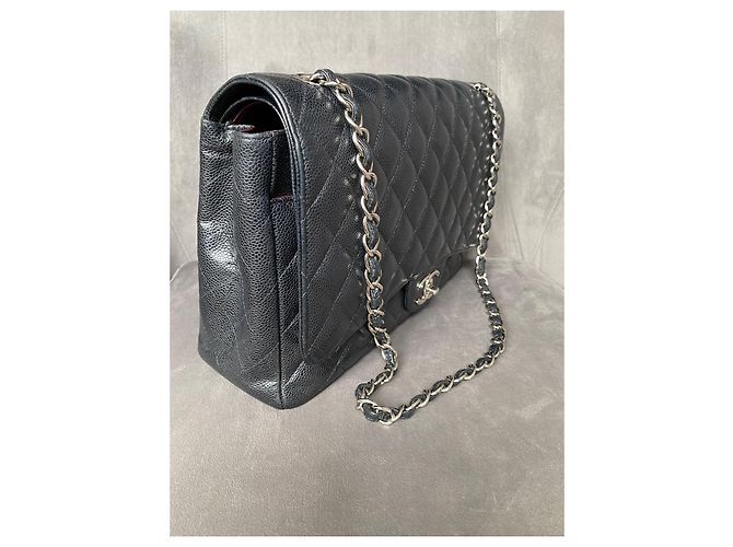 Chanel Borsa Maxi Double Flap Classica / Senza Tempo Nero - vista 10