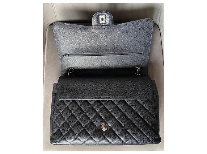 Chanel Borsa Maxi Double Flap Classica / Senza Tempo Nero - vista 17