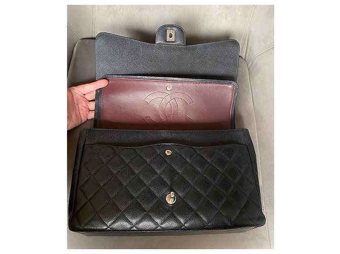 Chanel Borsa Maxi Double Flap Classica / Senza Tempo Nero - vista 18