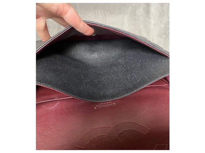 Chanel Borsa Maxi Double Flap Classica / Senza Tempo Nero - vista 20