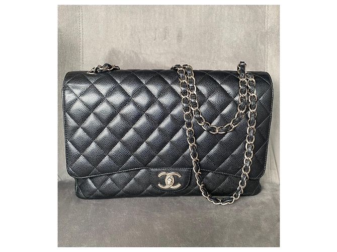 Chanel Borsa Maxi Double Flap Classica / Senza Tempo Nero - vista 4