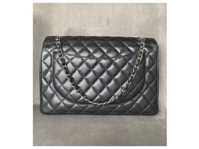 Chanel Borsa Maxi Double Flap Classica / Senza Tempo Nero - vista 6