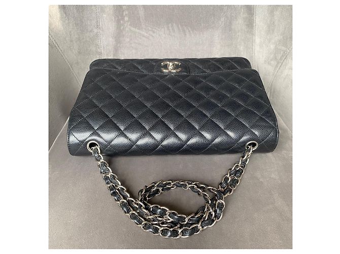 Chanel Borsa Maxi Double Flap Classica / Senza Tempo Nero - vista 8
