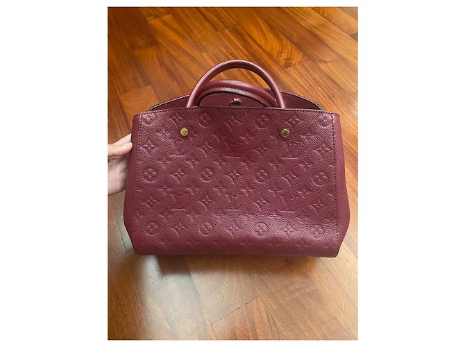Bolsa Louis Vuitton Montaigne Rosa em couro de bezerro MM - vista 2