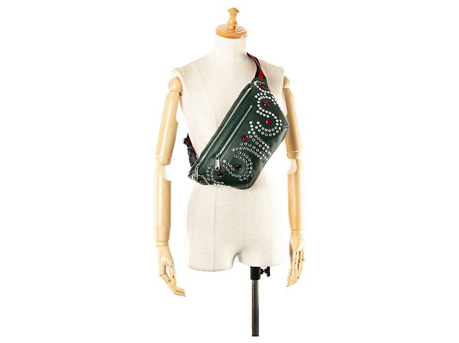 Borsa a vita Gucci Bijou Stone Multicolore Verde oliva - vista 12
