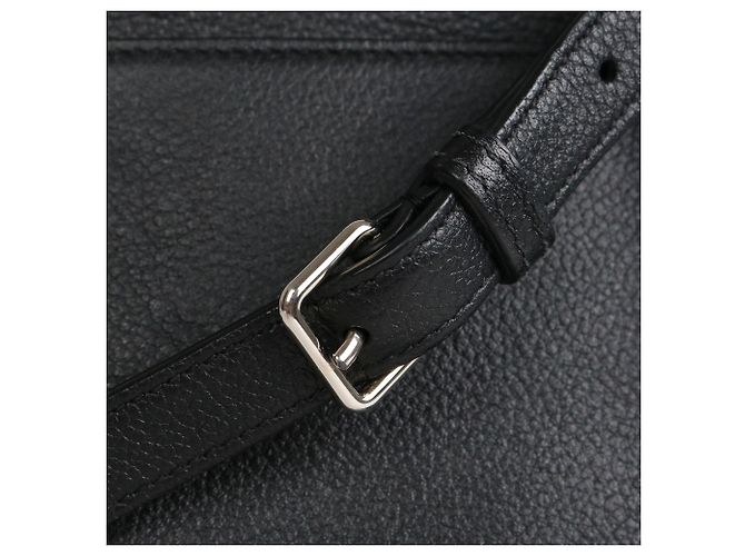 SAINT LAURENT - Borsa Saint Laurent Rive Gauche in pelle nera e camoscio Nero - vista 7
