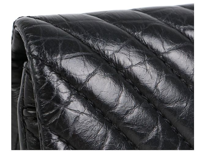 CHANEL - Borsa a cintura Chanel 2.55 in pelle nera Nero - vista 7