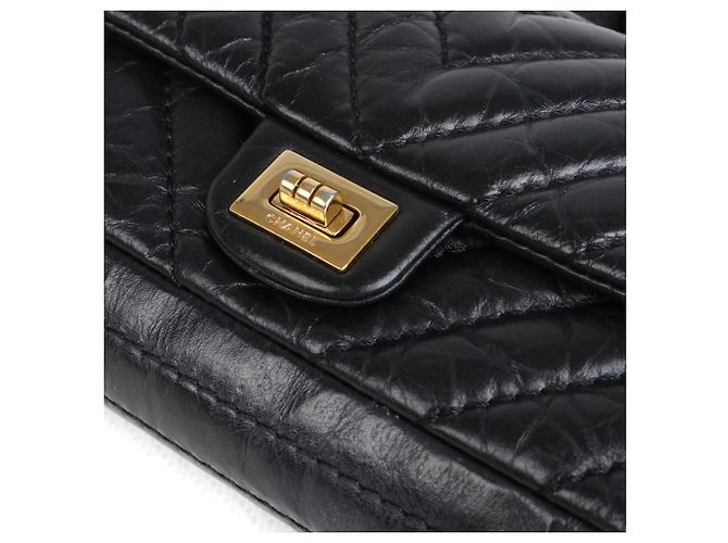 CHANEL - Borsa a cintura Chanel 2.55 in pelle nera Nero - vista 9