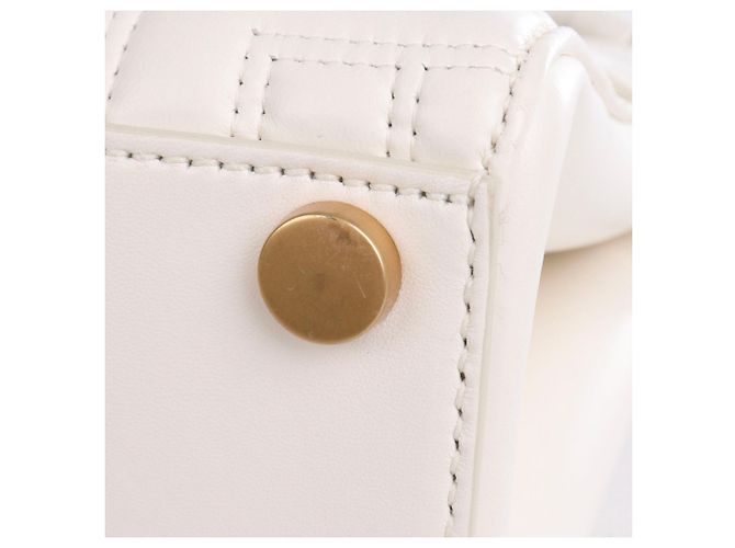 BALMAIN - Bolsa de ombro Balmain B-Buzz 22 em couro liso branco - vista 8