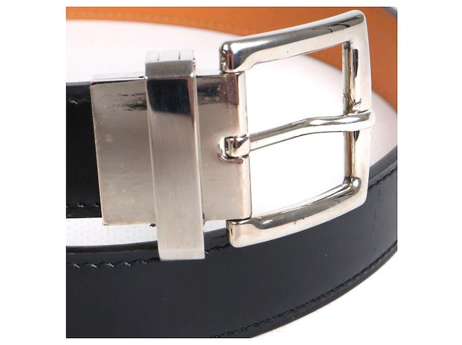 HERMÈS - Cinturón Hermès Java en cuero negro (T65) - vista 3