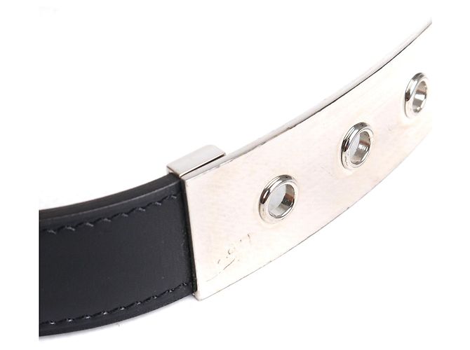 HERMÈS - Cinturón Hermès Java en cuero negro (T65) - vista 4