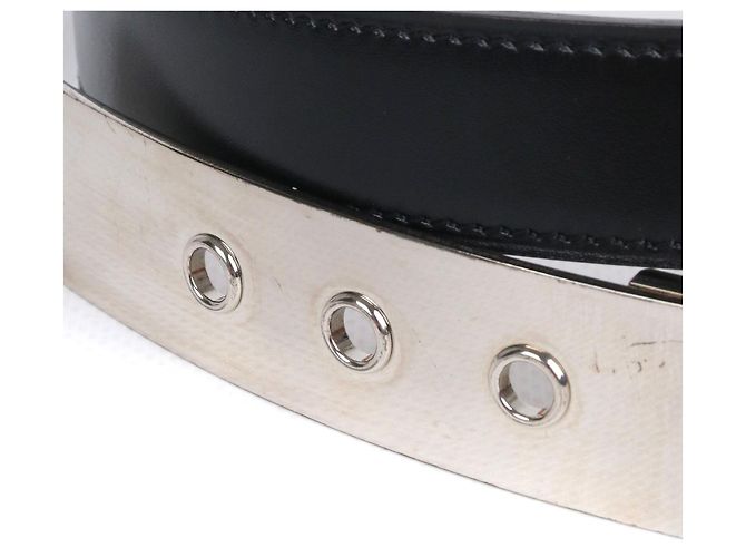 HERMÈS - Cinturón Hermès Java en cuero negro (T65) - vista 5