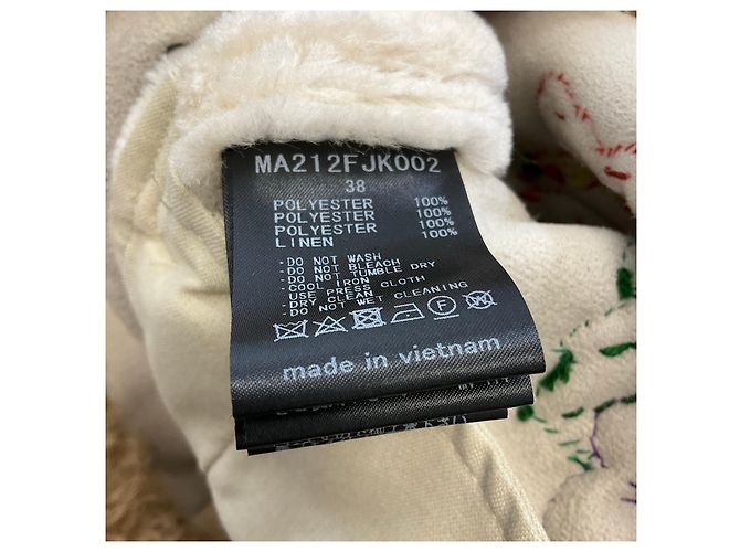 Bestickte Kunstfellweste Muveil Beige 2021 - Ansicht 5
